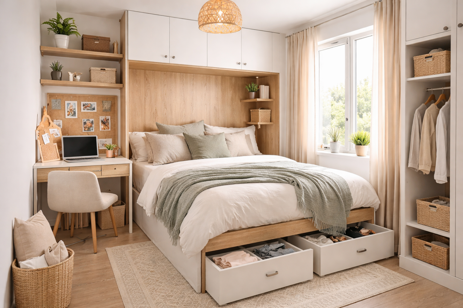 Tiny bedroom design ideas for small space